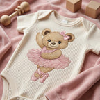 Ballerina Teddy Bear Embroidery Design, Pink Tutu Bear Machine Embroidery File, Baby Girl Nursery PES DST EXP, 5 sizes, Digital Download - image 3