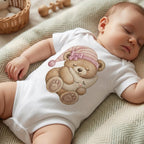 Sleeping Moon Teddy Bear Embroidery Design, Cute Bear Pajama Machine Embroidery File, Nursery PES DST EXP, 5 sizes, Digital Download - image 4
