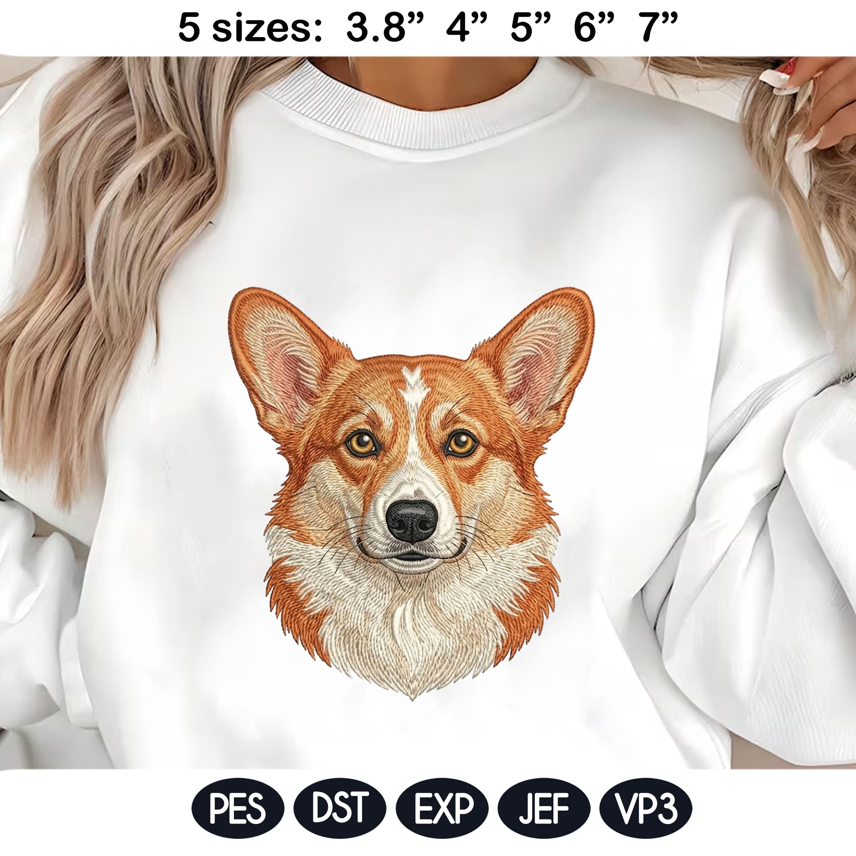 Dog Portrait Embroidery Bundle, Puppy Face Machine Embroidery Design, Pet Lover Embroidery Files, 5 sizes, Digital Instant Download - image 6
