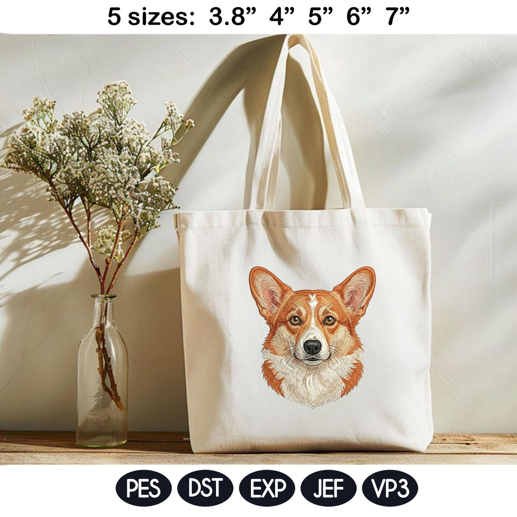 Dog Portrait Embroidery Bundle, Puppy Face Machine Embroidery Design, Pet Lover Embroidery Files, 5 sizes, Digital Instant Download - image 7