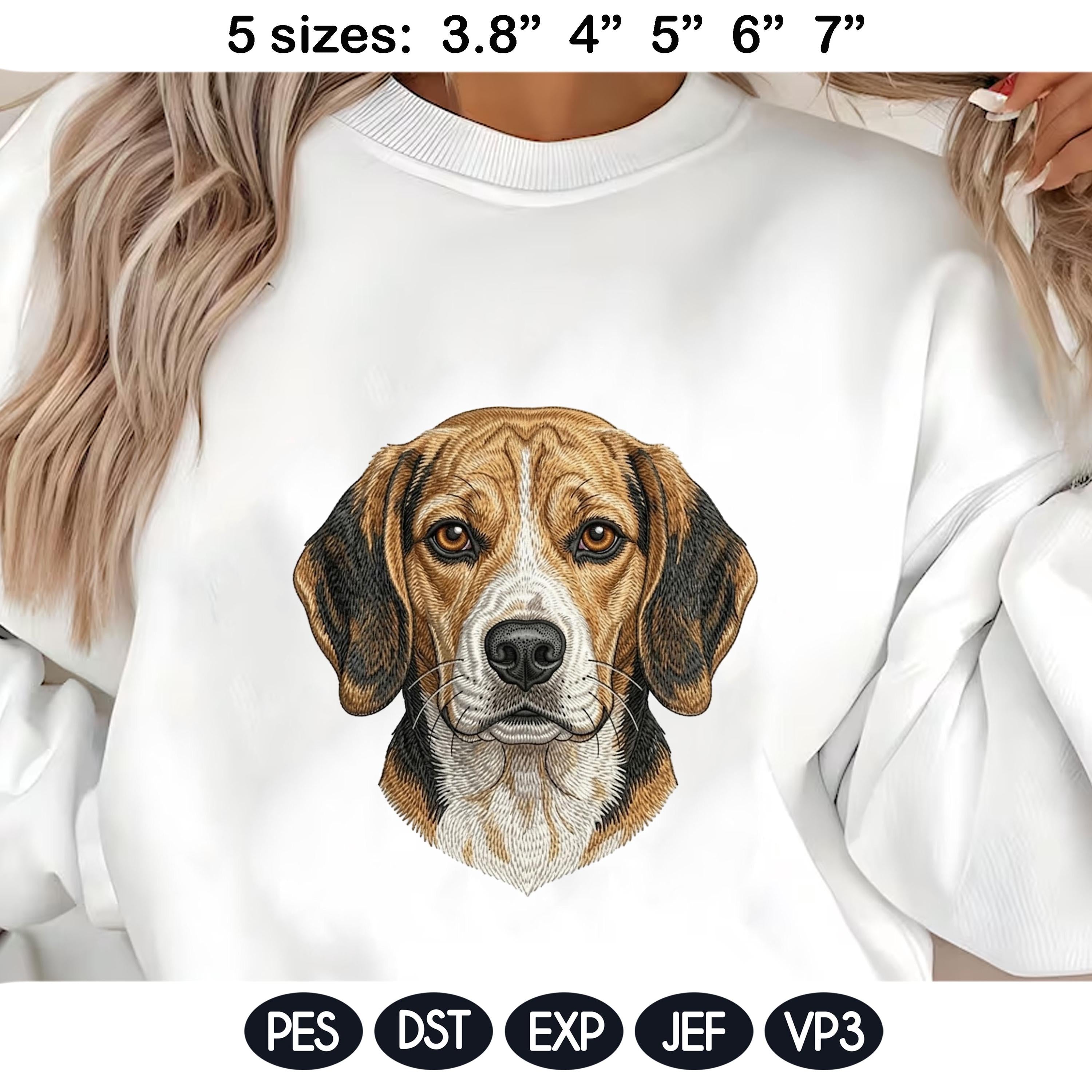 Hunting Realistic Dog Embroidery Bundle, Puppy Portrait Machine Embroidery, Pet Lover Embroidery Files, 5 sizes, Digital Instant Download - image 8
