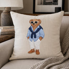 Preppy Teddy Bear Embroidery Design, Coastal Summer Bear Machine Embroidery File, Fashion Teddy Bear, 5 sizes, Digital Download - image 7