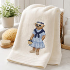 Coastal Teddy Bear Couple Embroidery Design Bundle, Preppy Summer Bear Machine Embroidery, Beach Vacation Teddy, 5 sizes, Digital Download - image 6