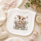 Cow Flower Wagon Embroidery Design, Baby Farm Animal Machine Embroidery File, Cute Nursery Cow Stitch, 5 sizes, Digital Download - image 7