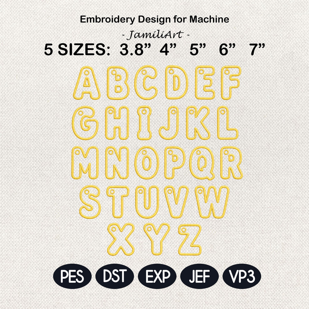 ITH Varsity Alphabet Bag Tag Embroidery Font, Keychain Monogram A-Z, In The Hoop Backpack Tag, School Team Bag Charm, Digital Download