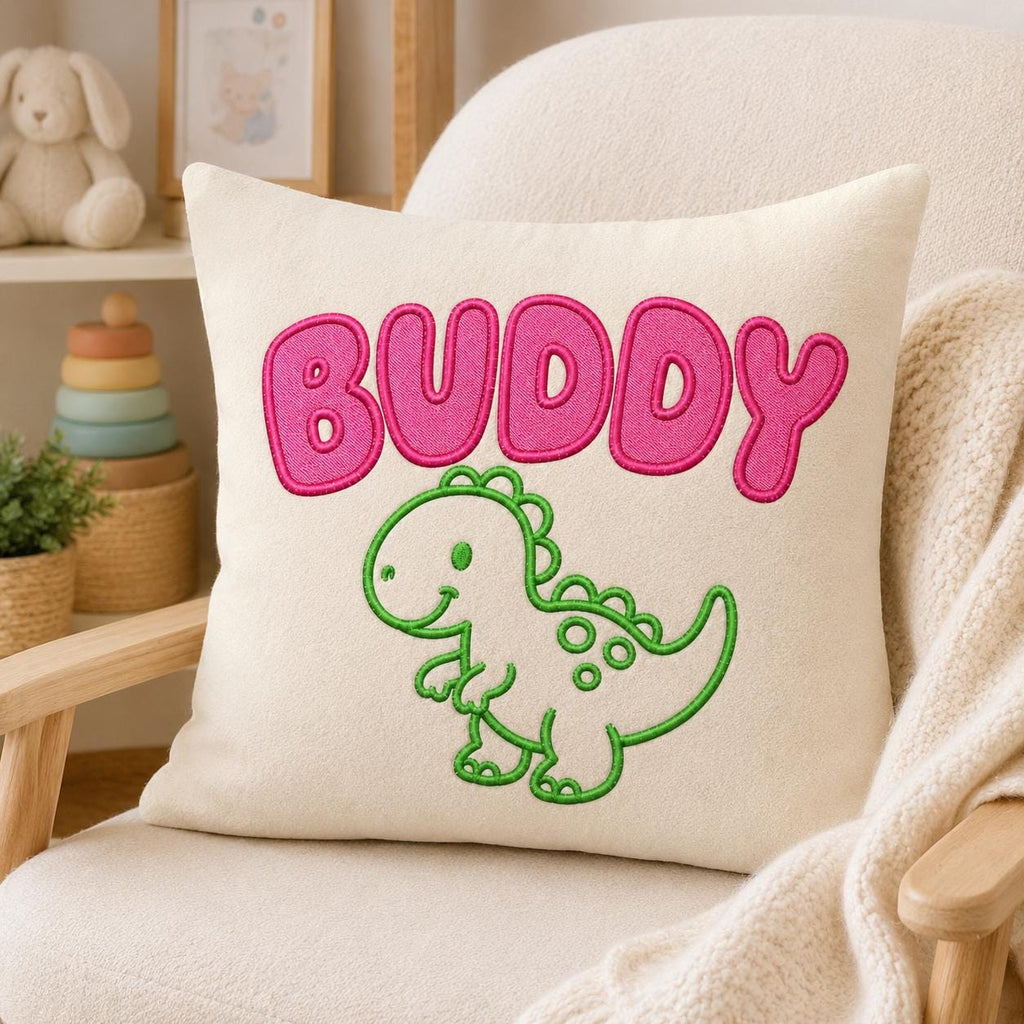 Cute Animal Word Embroidery Bundle, 5 Baby Animal Machine Embroidery Designs, Dino Bunny Gator Sheep Nursery File, 5 sizes, Digital Download - image 7