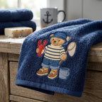 Fishing Teddy Bear Embroidery Design, Lobster Bear Machine Embroidery File, Coastal Summer Stitch Pattern, 5 sizes, Digital Download - image 6