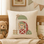 Farm Teddy Bear Embroidery Bundle, Tractor Barn Wagon Apple Machine Embroidery File, Country Nursery Design, 5 sizes, Digital Download - image 5