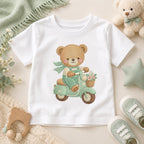 Teddy Bear Scooter Embroidery Design, Cute Baby Bear Riding Vespa Machine Embroidery File, Nursery Kids Decor, 5 sizes, Digital Download - image 5