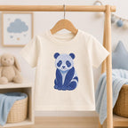 Chinoiserie Panda Embroidery Design, Blue Preppy Animal Machine Embroidery File, Cute Nursery File, 5 sizes, Digital Download - image 3