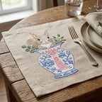 Squirrel Chinoiserie Vase Embroidery Design, Woodland Animal Machine File, 5 Sizes, Digital Download - image 4