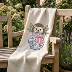 Hedgehog Chinoiserie Vase Embroidery Design, Cute Woodland Machine File, 5 Sizes, Digital Download - image 7