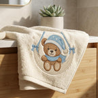 Sleeping Teddy Bear Moon Embroidery Design, Baby Boy Nursery Machine Embroidery File, Cute Bear Pattern, 5 sizes, Digital Download - image 4