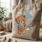 Teddy Bear Kite Embroidery Design, Cute Baby Boy Bear Machine Embroidery File, Nursery Pattern, 5 sizes, Digital Download - image 7