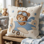 Aviator Teddy Bear Airplane Embroidery Design, Baby Boy Pilot Machine Embroidery File, Nursery Pattern, 5 sizes, Digital Download - image 6