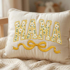 Daisy Mama Embroidery Design, Yellow Floral Mom Bow Machine Embroidery File, Spring Mom Pattern, 5 sizes, Digital Download - image 6