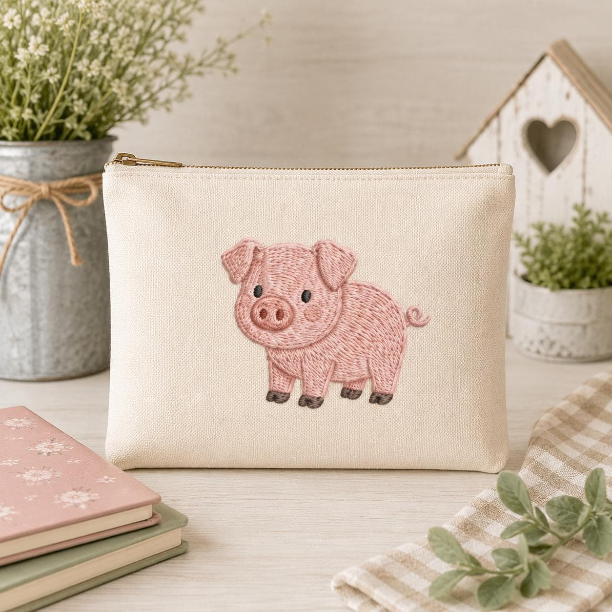 Farm Animals Embroidery Bundle, Barn Chicken Cow Pig Tractor Sunflower Machine Embroidery File, 5 Sizes, Digital Instant Download - image 7