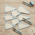 ITH Pennant Tag Applique Bundle, Blank Banner Keychain Embroidery Design, Backpack Bag Charm File, 5 Sizes, Digital Instant Download - image 6