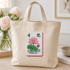 Mahjong Flower Tiles Embroidery Design Bundle, Floral Mahjong Machine Embroidery, Cocktail Napkin Stitch Design, 5 sizes, Digital Download - image 3