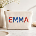 Patriotic Alphabet Embroidery Font, 4th of July Letters Machine Embroidery File, USA Star Monogram Design, 5 Sizes, Digital Download - image 6
