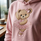 Ballerina Teddy Bear Embroidery Design, Pink Tutu Bear Machine Embroidery File, Baby Girl Nursery PES DST EXP, 5 sizes, Digital Download - image 4