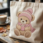 Winter Teddy Bear Embroidery Design, Cute Bear With Cocoa Machine Embroidery File, Cozy Nursery PES DST EXP, 5 sizes, Digital Download - image 6