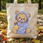 Teddy Bear Moon Blanket Embroidery Design, Baby Bear Machine Embroidery File, Nursery Stitch Pattern, 5 sizes, Digital Download - image 7