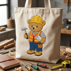 Construction Teddy Bear Embroidery Design, Builder Bear Machine File, Career Costume Nursery Pattern, 5 sizes, Digital Download - image 6