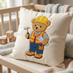 Construction Teddy Bear Embroidery Design, Builder Bear Machine File, Career Costume Nursery Pattern, 5 sizes, Digital Download - image 5