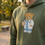Doctor Teddy Bear Embroidery Design, Medical Coat Bear Machine File, Healthcare Job Pattern, 5 sizes, Digital Download - image 3