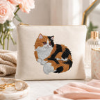 Calico Cat Embroidery Design, Realistic Long Hair Cat Machine Embroidery File, Pet Portrait Pattern, 5 sizes, Digital Download - image 7