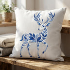 Chinoiserie Reindeer Embroidery File, Elegant Winter Deer Design, Woodland Animal Stitch, Holiday Pattern, 5 sizes, Digital Download - image 7