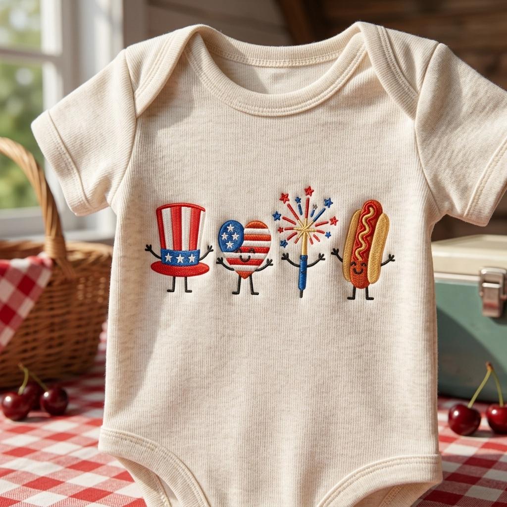 USA 4th Of July Mini Embroidery, Patriotic Icons Machine Embroidery File, Independence Day USA Mini Embroidery, 5 sizes, Digital Download - image 5