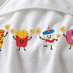 Summer Treat Embroidery Design, Pizza Fries Soda, Funny Cute Food, Patriotic Holiday Embroidery File, 5 sizes, Digital Download - image 5