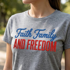 Faith Family Embroidery Design, Saved By Grace Patriotic Stitch, Jesus Inspired Machine Embroidery File, 5 sizes, Digital Download - image 4