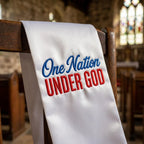 One Nation Under God Embroidery Design, Patriotic USA Pattern, Independence Day, 4th of July, American Flag Stitch,5 sizes, Digital Download - image 7