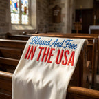 Blessed And Free In The USA Embroidery Design, Patriotic Faith Machine Stitch, Christian Digital Pattern, 5 sizes, Digital Download - image 4