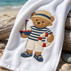 Sailor Teddy Bear Embroidery Design, Nautical Bear Machine Embroidery File, Boat Bear Stitch, 5 sizes, Digital Download - image 6