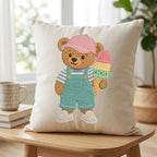 Ice Cream Teddy Bear Embroidery Design, Summer Bear Machine Embroidery File, Cute Dessert Stitch Pattern, 5 sizes, Digital Download - image 7