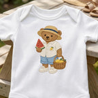 Watermelon Teddy Bear Embroidery Design, Summer Fruit Bear Machine Embroidery File, Cute Stitch Pattern, 5 sizes, Digital Download - image 4