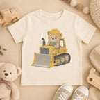 Construction Teddy Bear Embroidery Bundle, Truck Crane Builder Machine Embroidery File, Baby Boy Design, 5 sizes, Digital Download - image 3