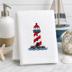 Patriotic Coastal Embroidery Design Bundle, 4th of July Nautical Embroidery, Crab Seahorse Lighthouse Beach Icons, 5 Sizes, Digital Download - image 5