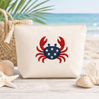 Patriotic Coastal Embroidery Design Bundle, 4th of July Nautical Embroidery, Crab Seahorse Lighthouse Beach Icons, 5 Sizes, Digital Download - image 6