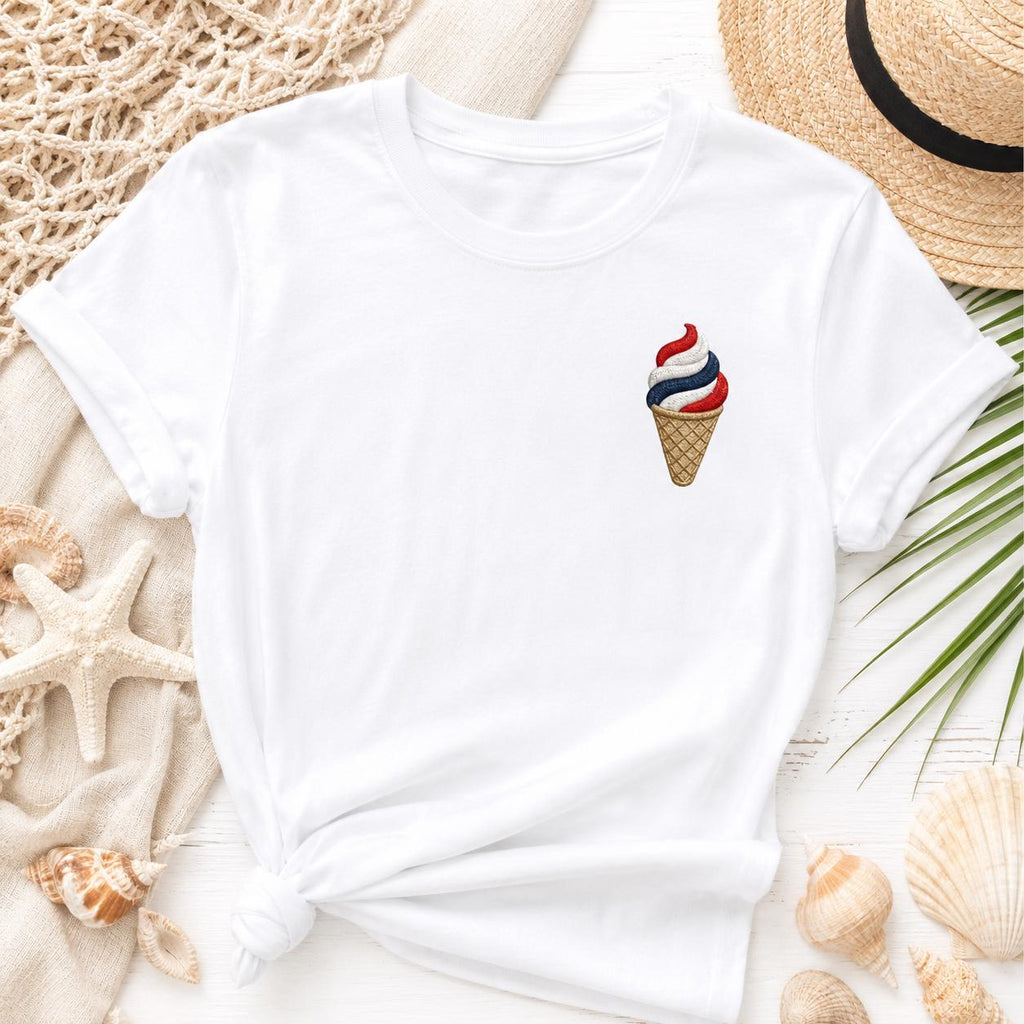 Patriotic Summer Beach Embroidery Bundle, 4th of July Machine Embroidery, Coastal Vacation Embroidery Design Set, 5 Sizes, Digital Download - image 4