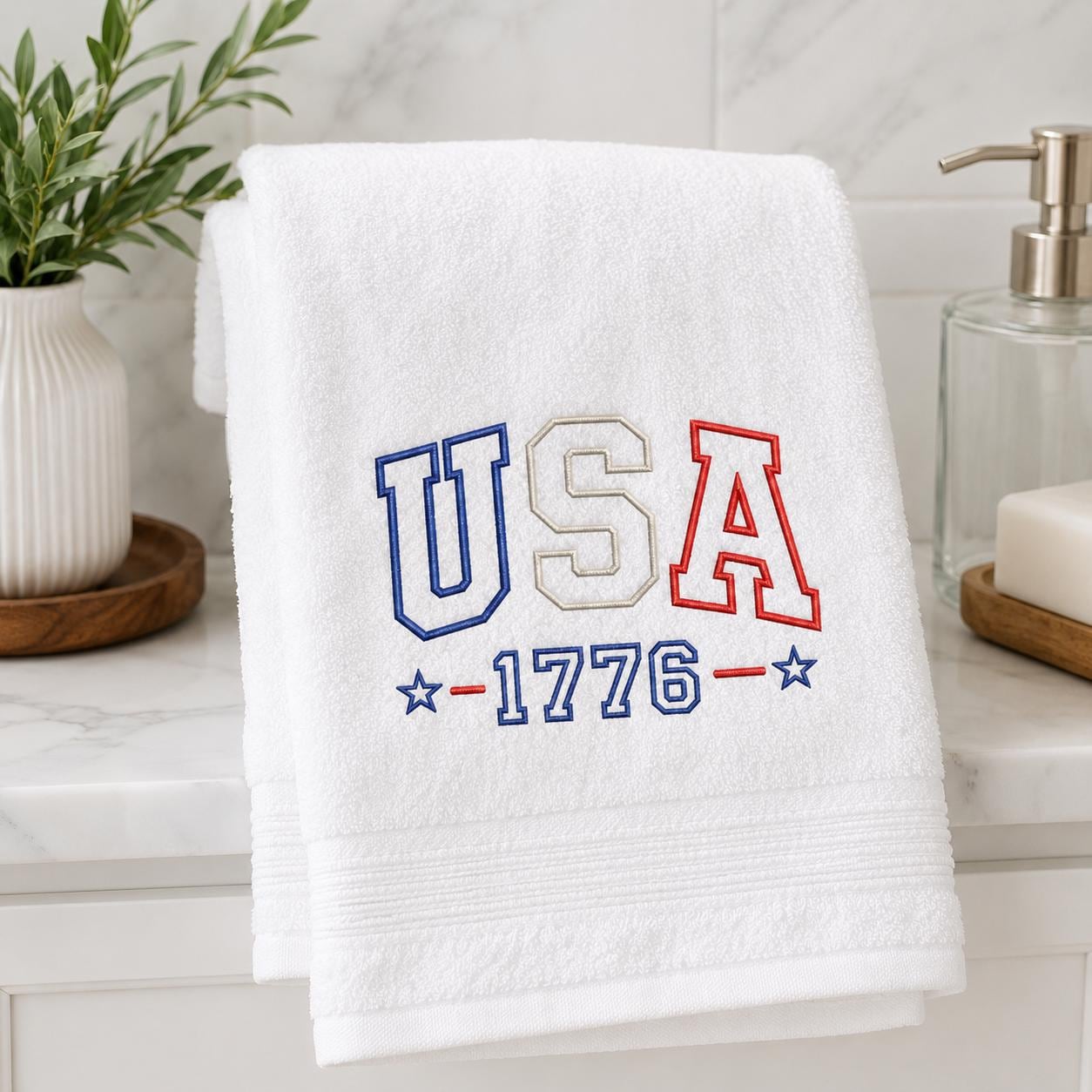 USA 250 Applique Embroidery Design, America 250 Years File, Patriotic USA 1776, 4th Of July Machine Embroidery, 5 Sizes, Digital Download - image 7