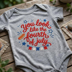 You Look Like The Fourth Of July Embroidery Design, Patriotic Saying Machine Embroidery, USA Summer BBQ Pattern, 5 Sizes, Digital Download - image 5