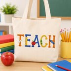 School Alphabet Embroidery Font, Teacher Classroom Letter Set, Back To School Embroidery Letters, Name ABC Font, 5 sizes, Digital Download - image 6