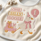 One Silly Goose Balloon Embroidery, Baby Goose Birthday Machine Stitch, Goose Pattern, 5 sizes, Digital Download - image 7
