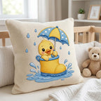 Duckling in Rain Boots Embroidery File, Baby Duck Design for Machine, Rainy Nursery Animal Stitch Pattern, 5 sizes, Digital Download - image 5