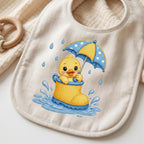 Duckling in Rain Boots Embroidery File, Baby Duck Design for Machine, Rainy Nursery Animal Stitch Pattern, 5 sizes, Digital Download - image 6